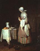 Jean Baptiste Simeon Chardin The Attentive Nurse oil painting